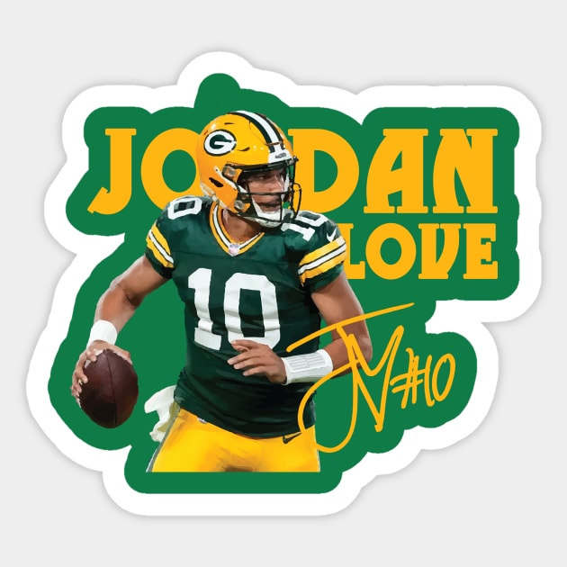 Jordan Love Sticker by CovpaTees